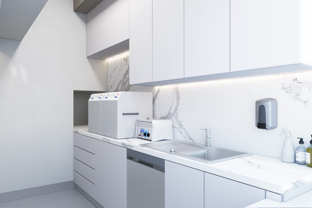 zaplecze kliniki medycznej